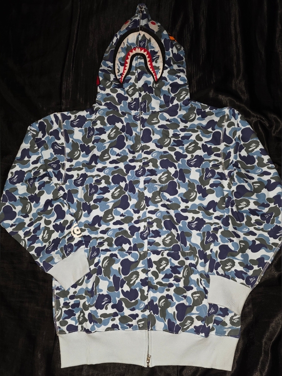 A Bathing Ape Other - BAPE Shark ABC Camo Full Zip Hoodie, Blue Camo